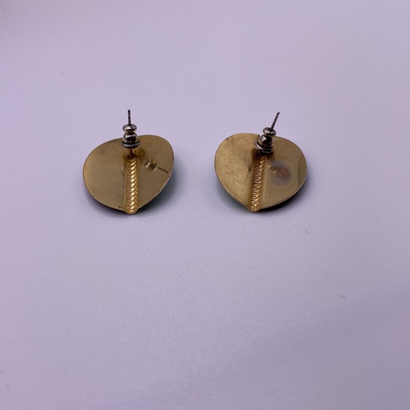 Vintage pierced earrings - Picture 2 of 2